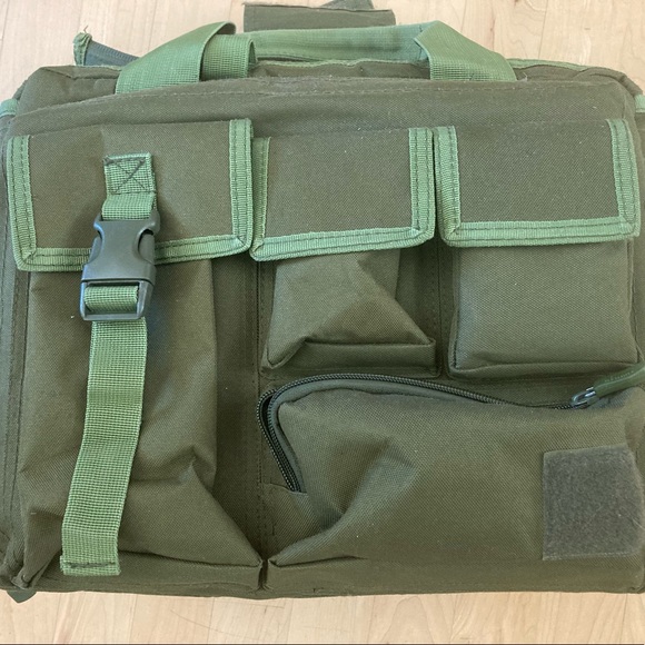 Military Green Tactical Laptop Bag - Picture 1 of 7